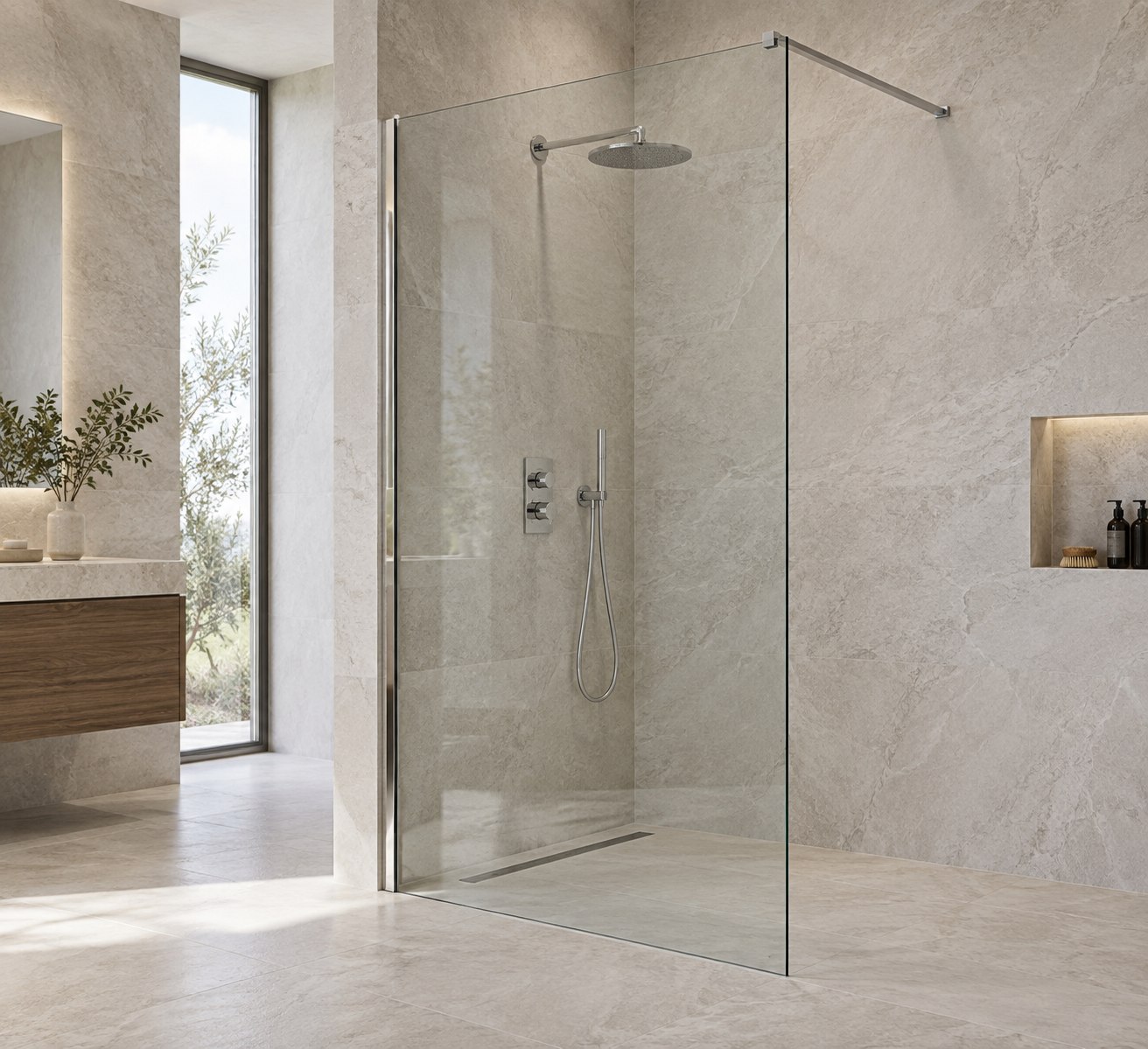 Shower room glass